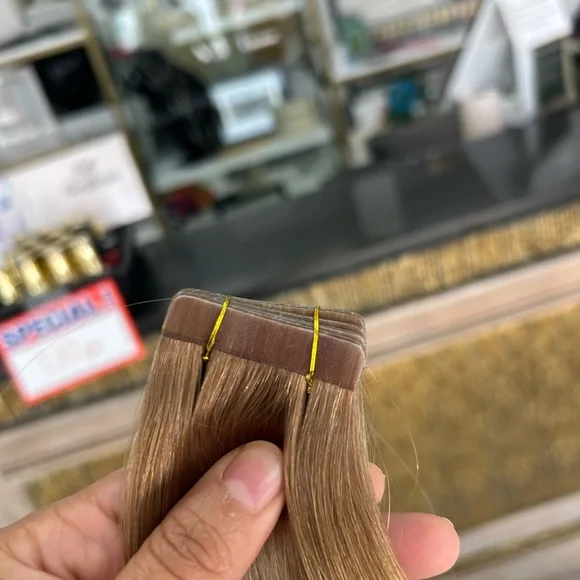 Remy Human Hair Tape-In Extensions 18” Straight,ombre(#T10/20)20pcs 50gBrand New - Picture 3 of 5